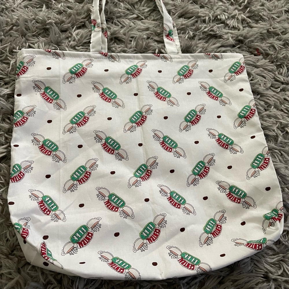 NWT Friends tv show central perk white small tote bag